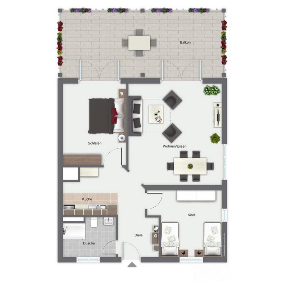 Likedeeler II Wohnung 01 بولتينهاجين المظهر الخارجي الصورة